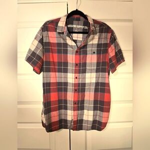 Plaid Polo Size L